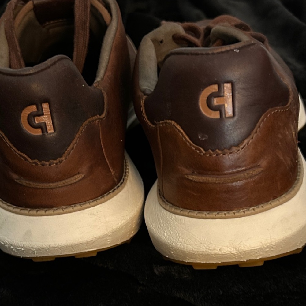 Cole Haan Brown Leather Sneakers - Picture 3 of 12